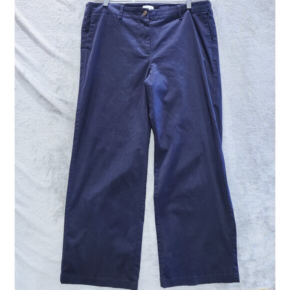 J. Jill Navy Ankle Pants - Picture 1 of 14
